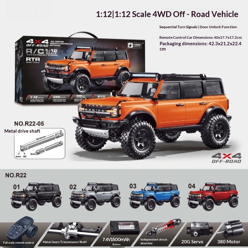 Rc Hobby Grade Truck - สินค้าใหม่เข้าสต็อก รถบังคับวิทยุ HongXing F22 สเกล 1:12
