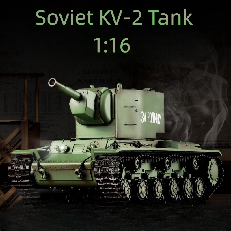 Rc Hobby Toucan - 1:16 Henglong 3949-1 KV-2โซเวียต RC ติดตามยานพาหนะรุ่น7.0จำลองถังไฟฟ้าจำลองควัน