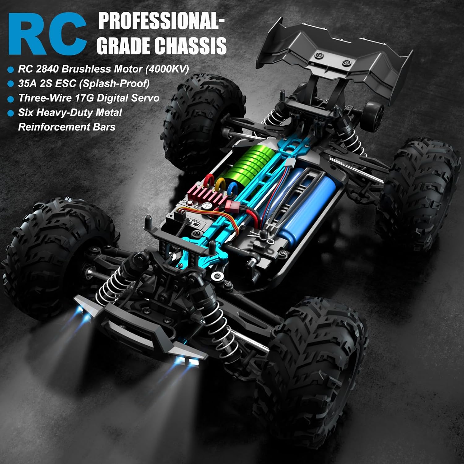รถบังคับวิทยุแบบไร้แปรงถ่าน ขน - Rc Hobby Grade Monster Truck บทวิจารณ์และราคา