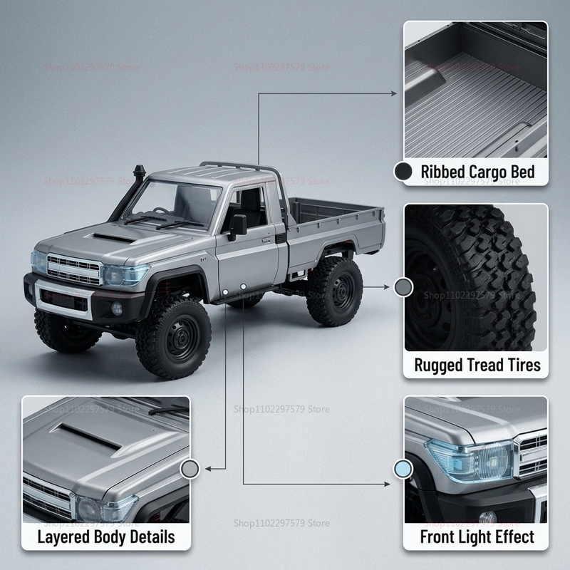MN82 รถกระบะขับเคลื่อนสี่ล้อสำ - Rc Hobby Grade Truck บทวิจารณ์และราคา