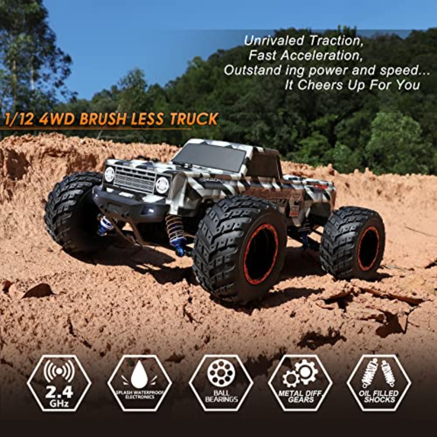 รถบรรทุกมอนสเตอร์ RC ขับเคลื่อ - Rc Hobby Grade Monster Truck บทวิจารณ์และราคา