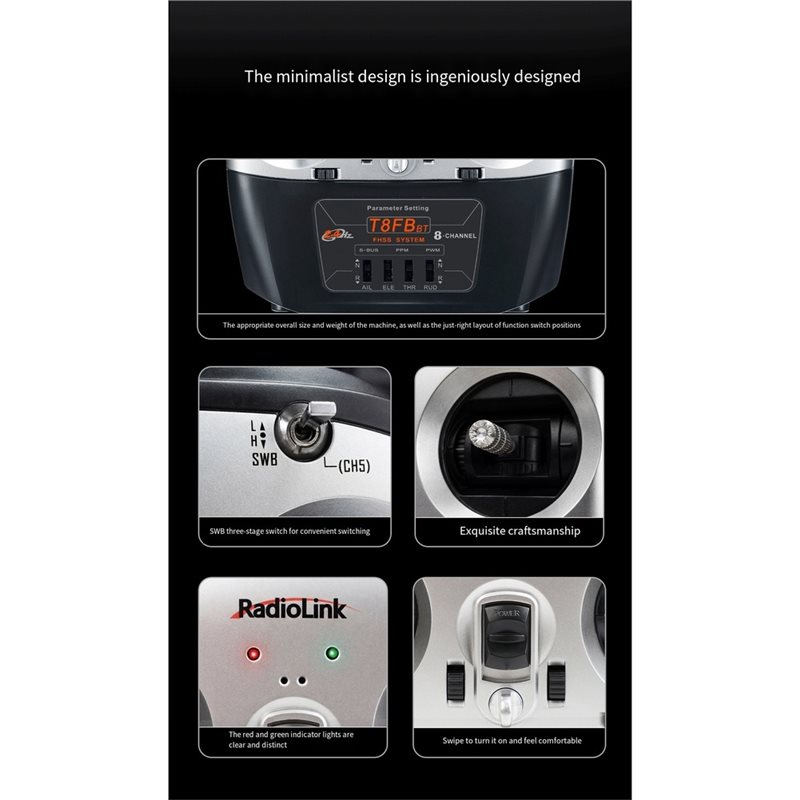 Radiolink T8FB 8CH 2.4Ghz ตัวส - Receiver Sbus 8Ch บทวิจารณ์และราคา