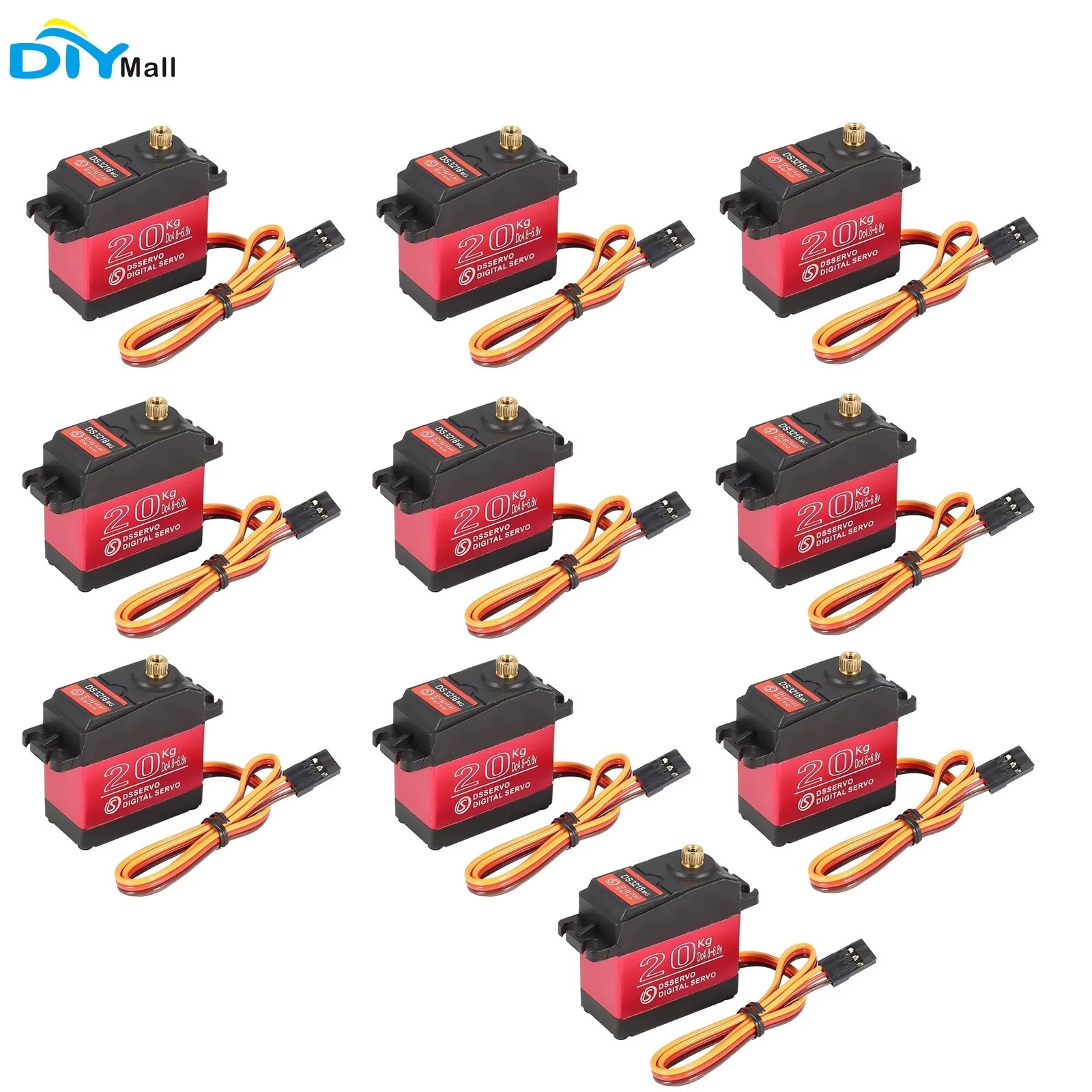 10PCS DS3218 20KG ดิจิตอลเซอร์ - Rc Hobby Shops บทวิจารณ์และราคา