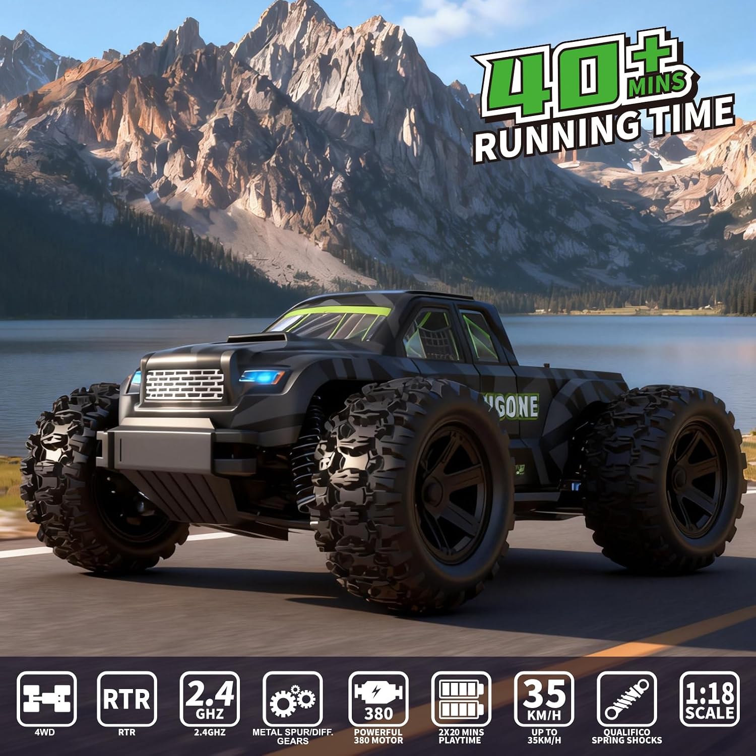 JT18W รถบังคับวิทยุ 4WD ความเร - Rc Hobby Grade Monster Truck บทวิจารณ์และราคา